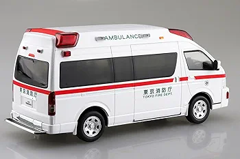 手動巻き式救急車 ホワイト 手動巻き式救急車 ホワイト