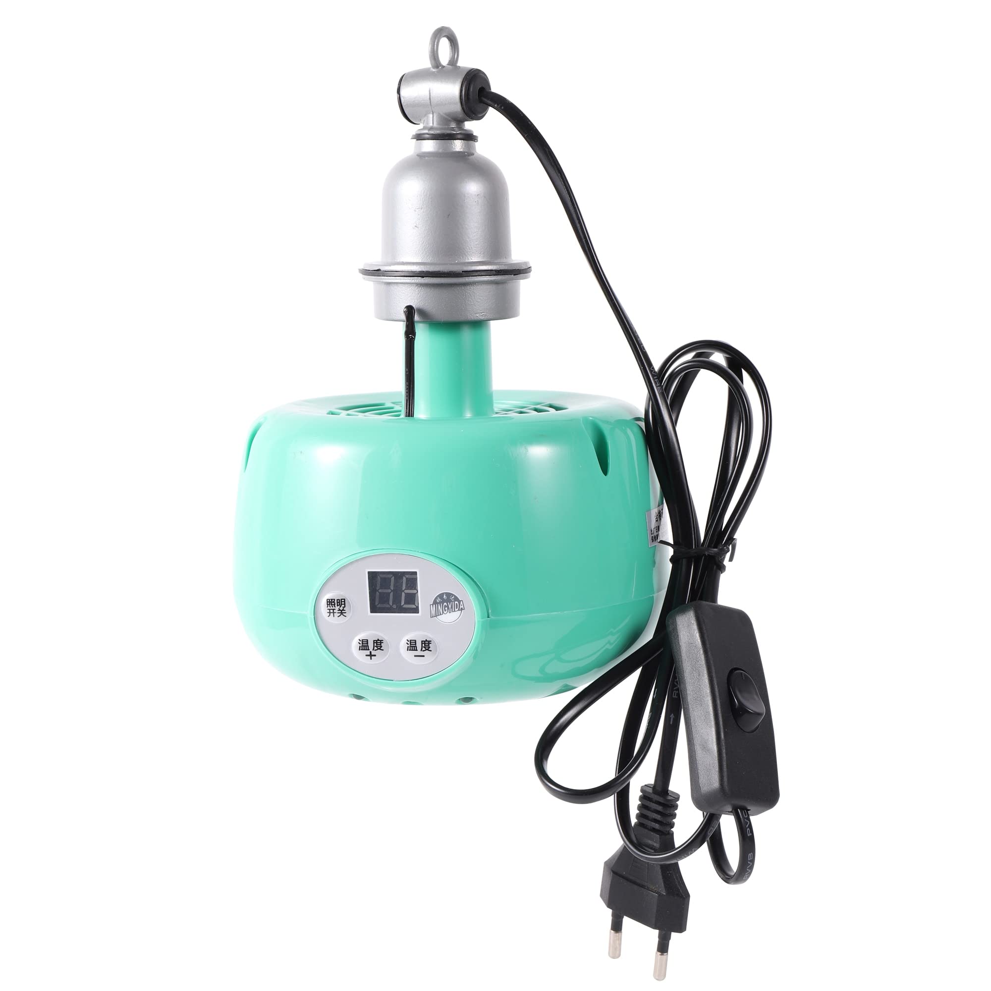 Pet Lampada di Riscaldamento Animale Luce Calda Pollo Regolatore di Temperatura Termostatico Riscaldatore Rettile Scatola di Riscaldamento lampada 220 V 300 W (Color : Bianca)