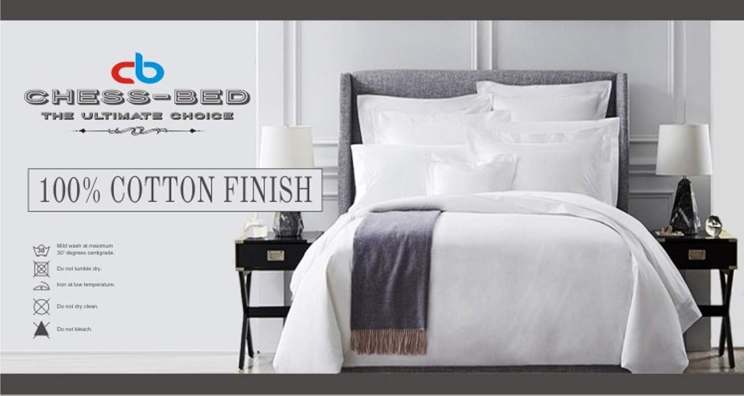 100% Natural Egyptian Cotton 600 Thread Count 76x80 King Size Decorative Lace Bed Skirt Brown Solid Iron Easy, Fade Resistant 13" Drop Length