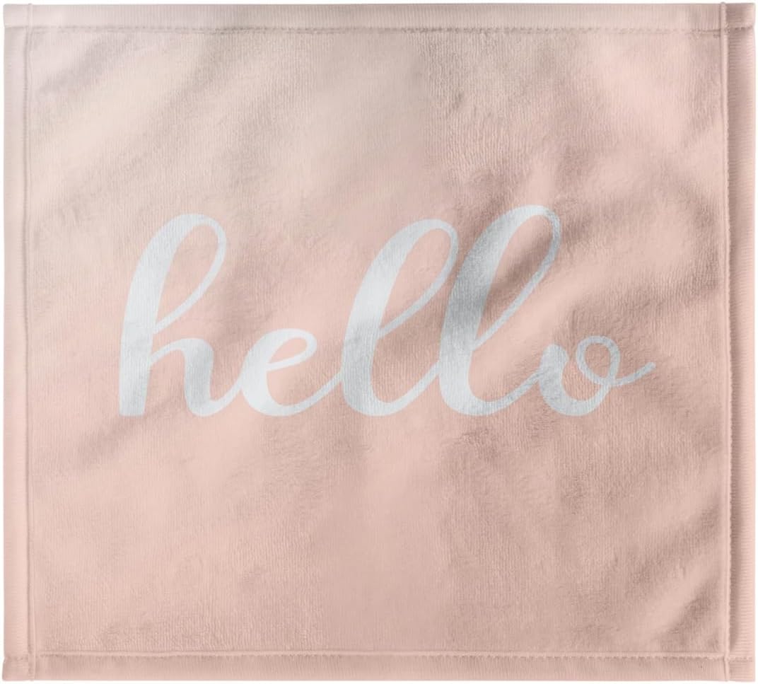 3dRose Hello-Trendy Girly Funny Chic Motivation Words on Pink 22x30 Bath Hand Pool Towel