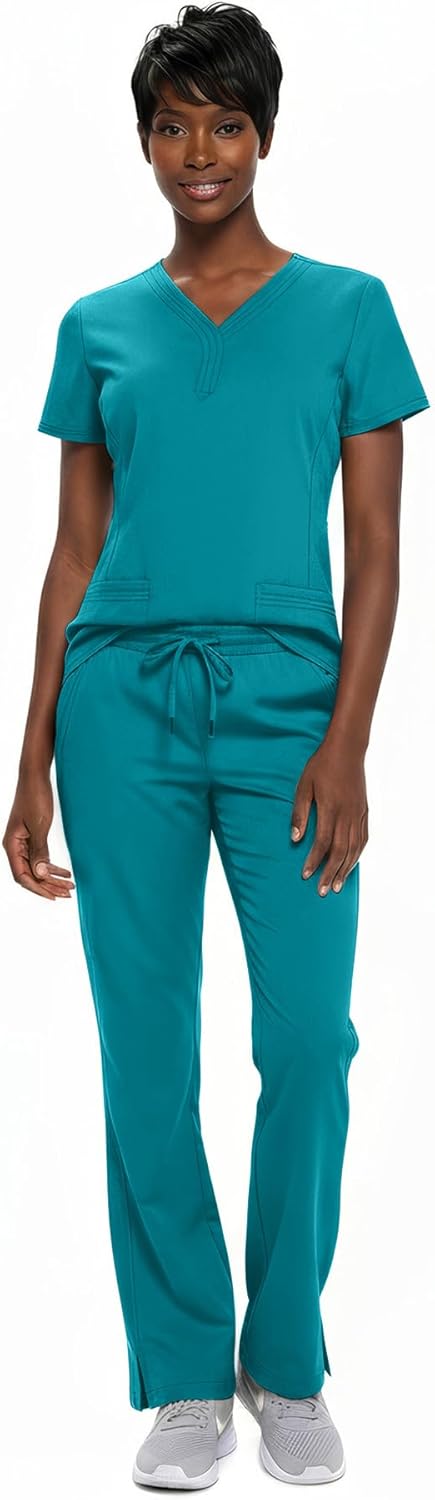 Natural Uniforms Women's Ultra Soft Y-Neck Scrub Set 8200-9200