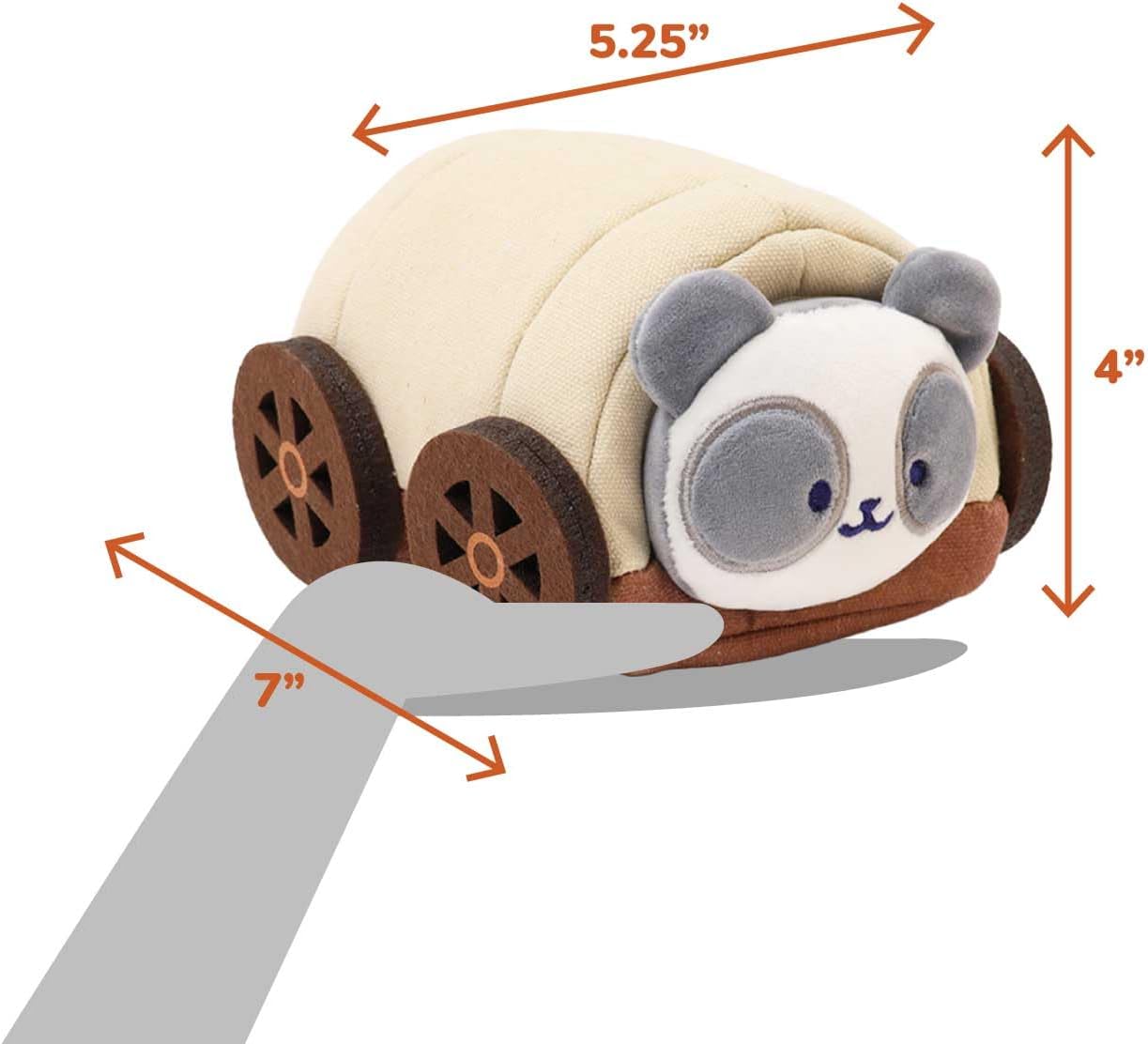 Anirollz Stuffed Animal Plush Toy Western Wagon Pandaroll Small Outfitz Plush Doll | Soft, Squishy, Warm, Cute, Comfort, Safe Birthday Gift Kawaii