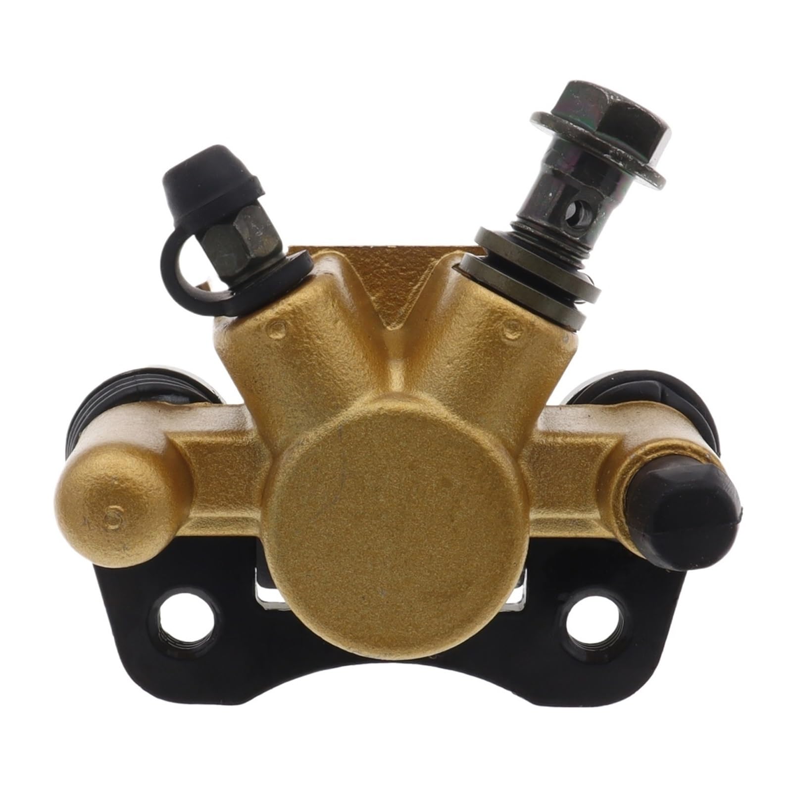 Étrier de pompe de frein à disque universel droit M10 50 mm doré moto
