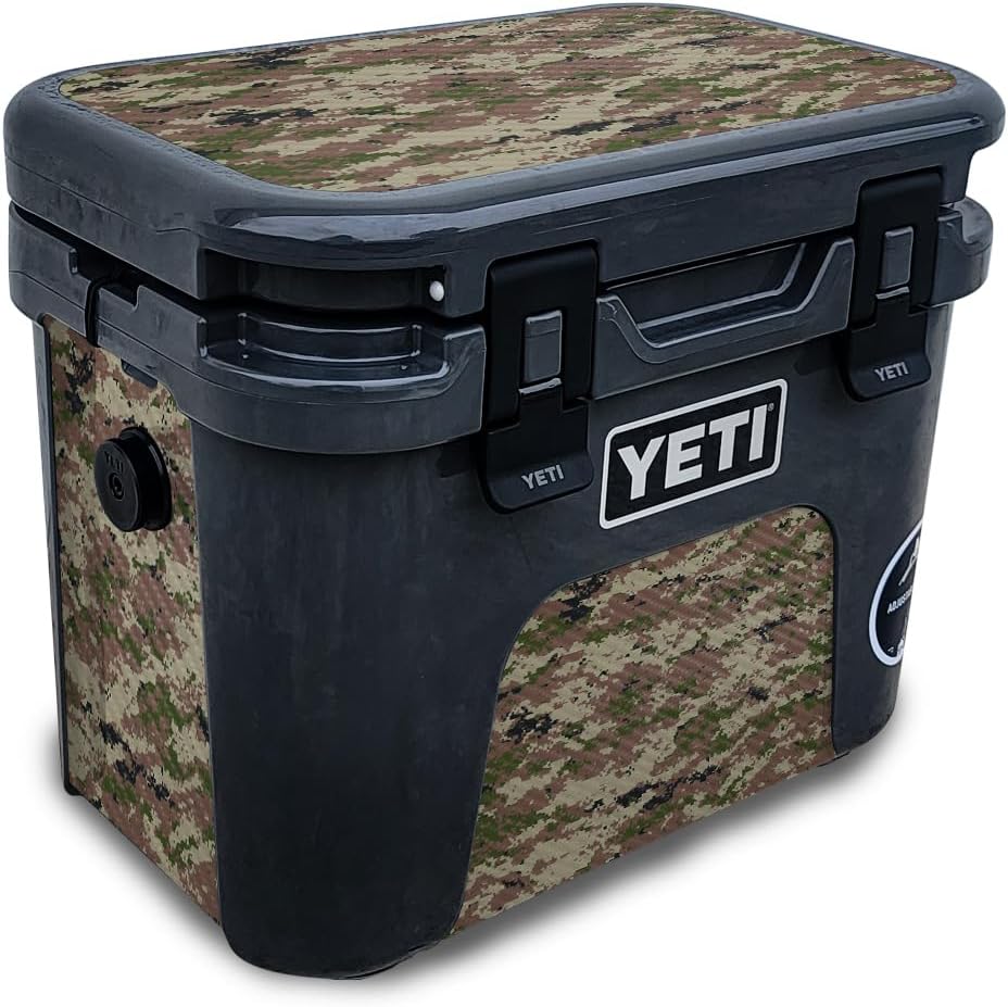 Carbon Fiber Skin Compatible with Yeti Roadie 15 Hard Cooler - Urban Camo - Premium 3M Vinyl Protective Wrap Decal Cover - Easy to Apply | Crafted in The USA by MightySkins