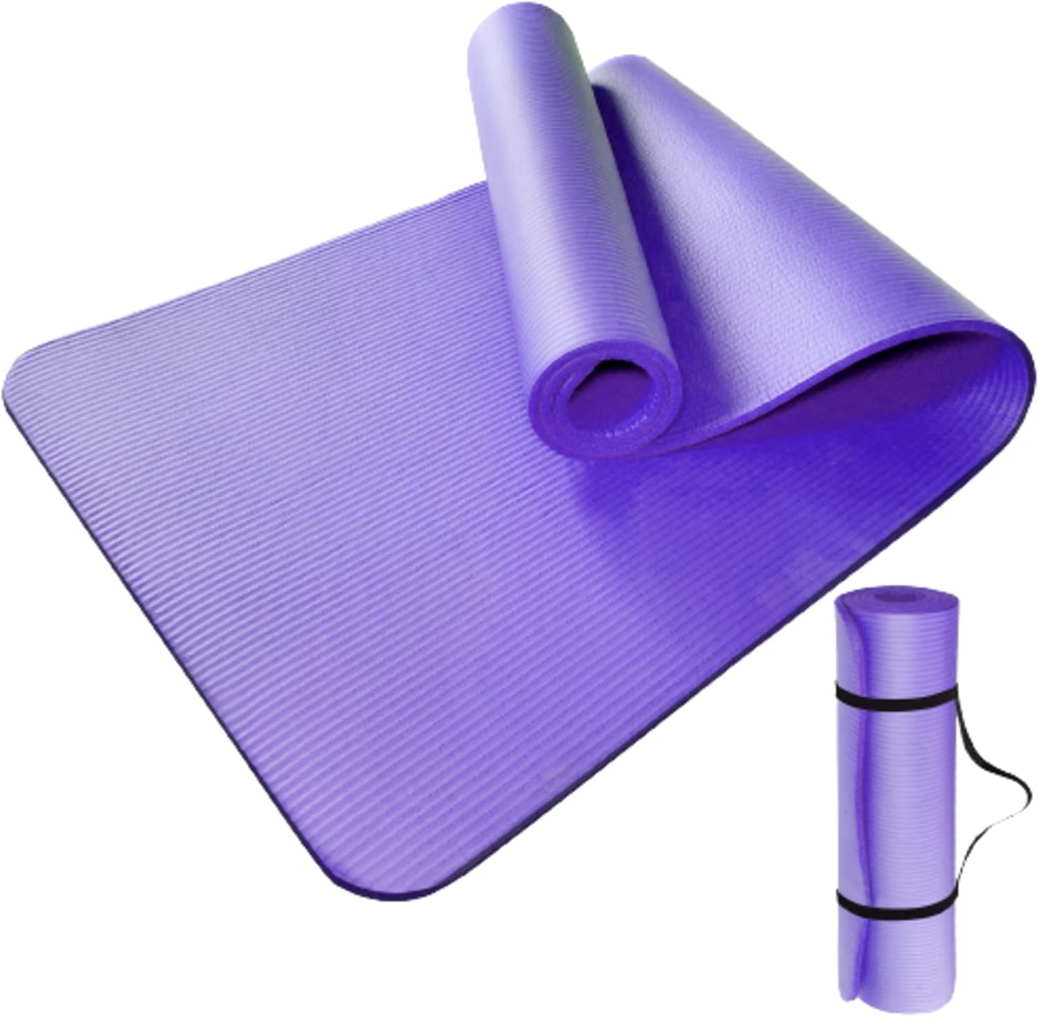 SKYTOUCH Yoga Mat Non Slip, Yoga Mat with Strap Included 10mm Thick