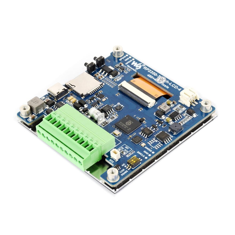 VIDOO Waveshare RP2350 4-calowa Płyta Deweloperska Wyświetlacz IPS 480x480 Kolor 65K Dwurdzeniowy Ekran LCD Czujnik Wbudowany RISC-V Rozszerzenie PSRAM-Nie-Dotykowy