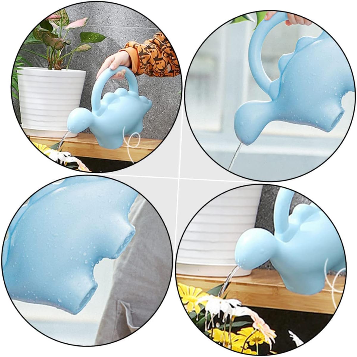 Watering can,2pcs Watering Can Pots for Outdoor Plants Large Indoor Plants Watering Can for Outdoor Plants Watering Pour Can Cartoon Watering Pot Kids Watering Can Toy Horticulture Tool Plastic(Sky-bl