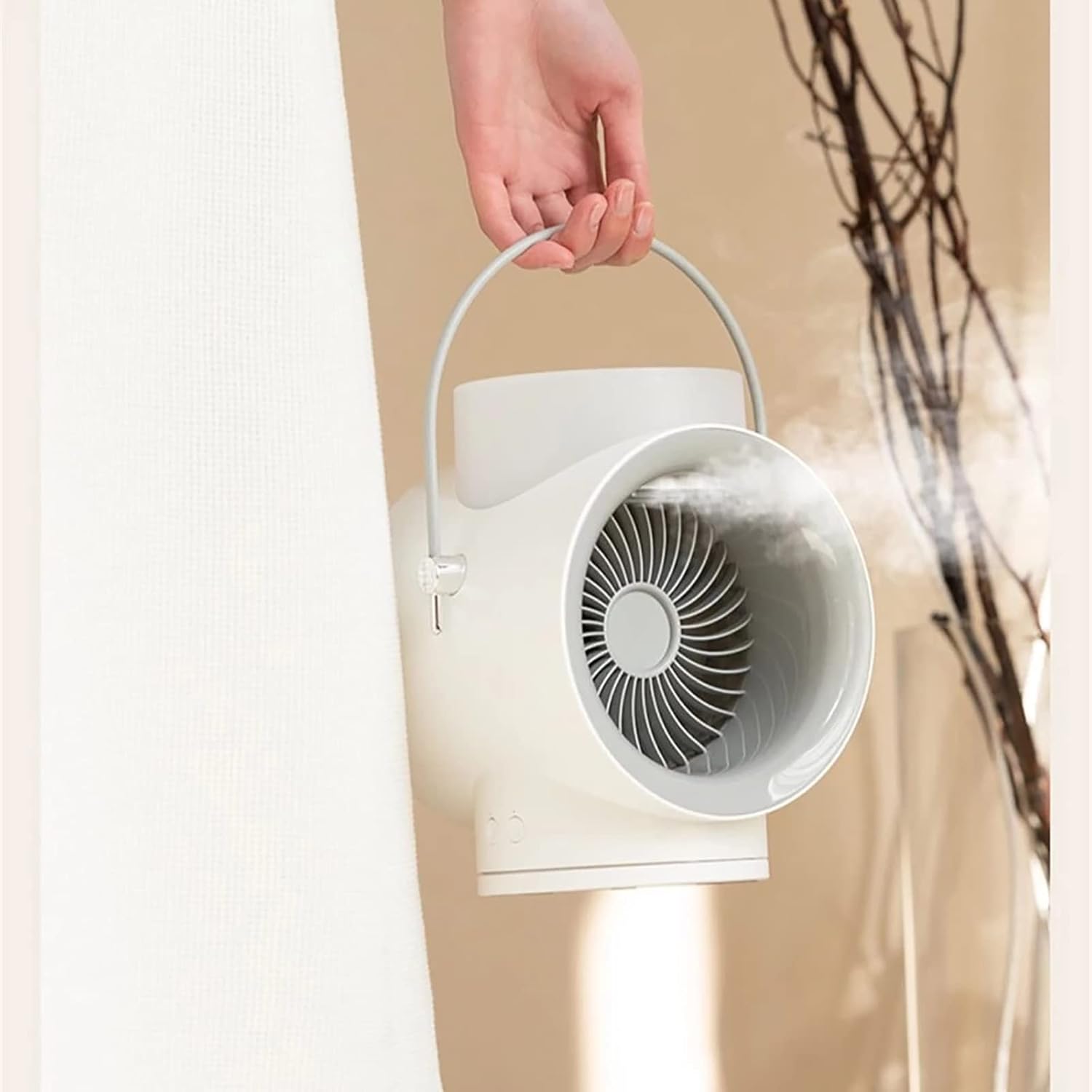 Portable Air Spray Refrigeration Air-Conditioning Fan Dormitory Desk Table USB Rechargeable Humidification Fan