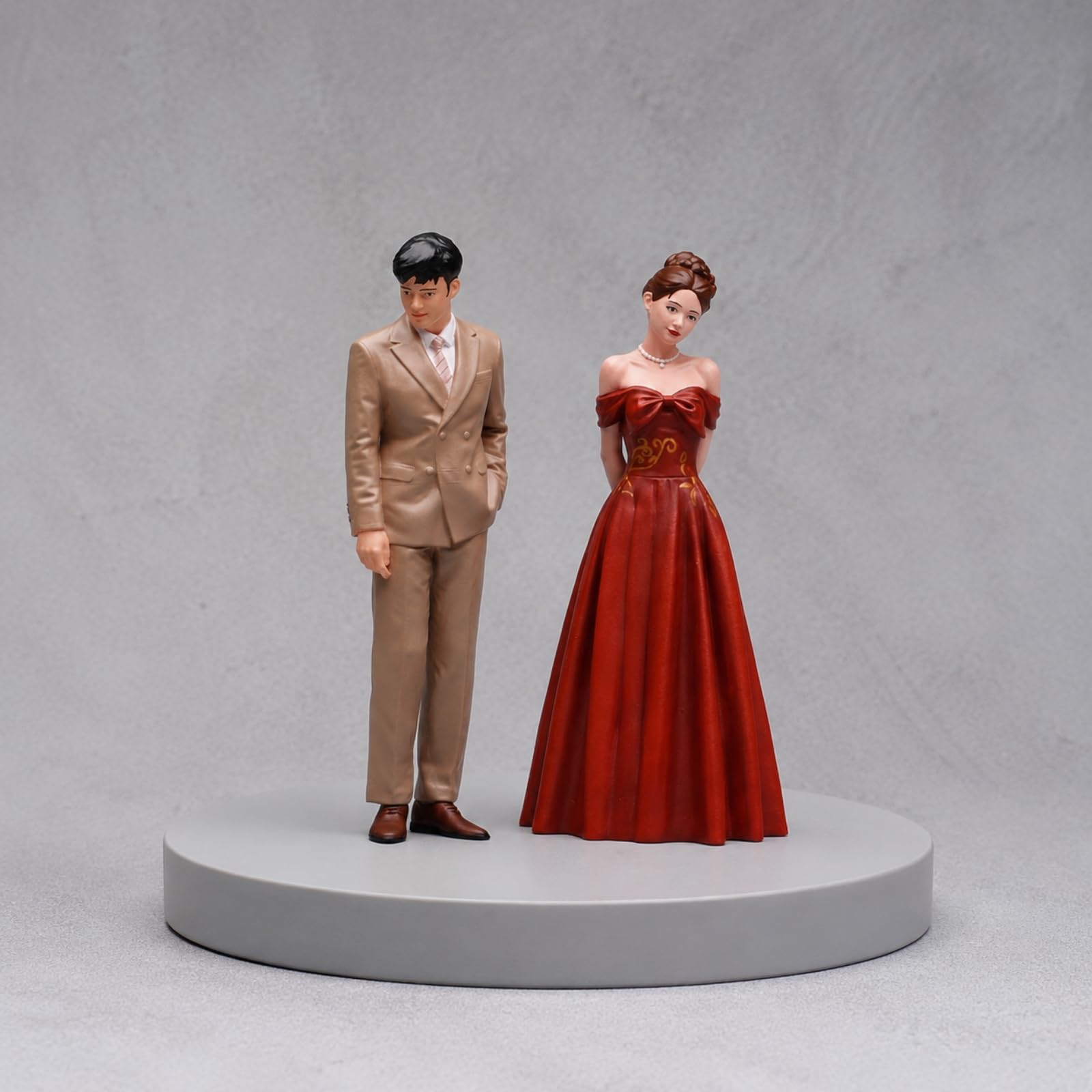 Figura Resina Pintada a Mano Escala 1/18 Coleccionable Figura Humana Resina Esculpida Compacto en Miniatura para Dioramas,
