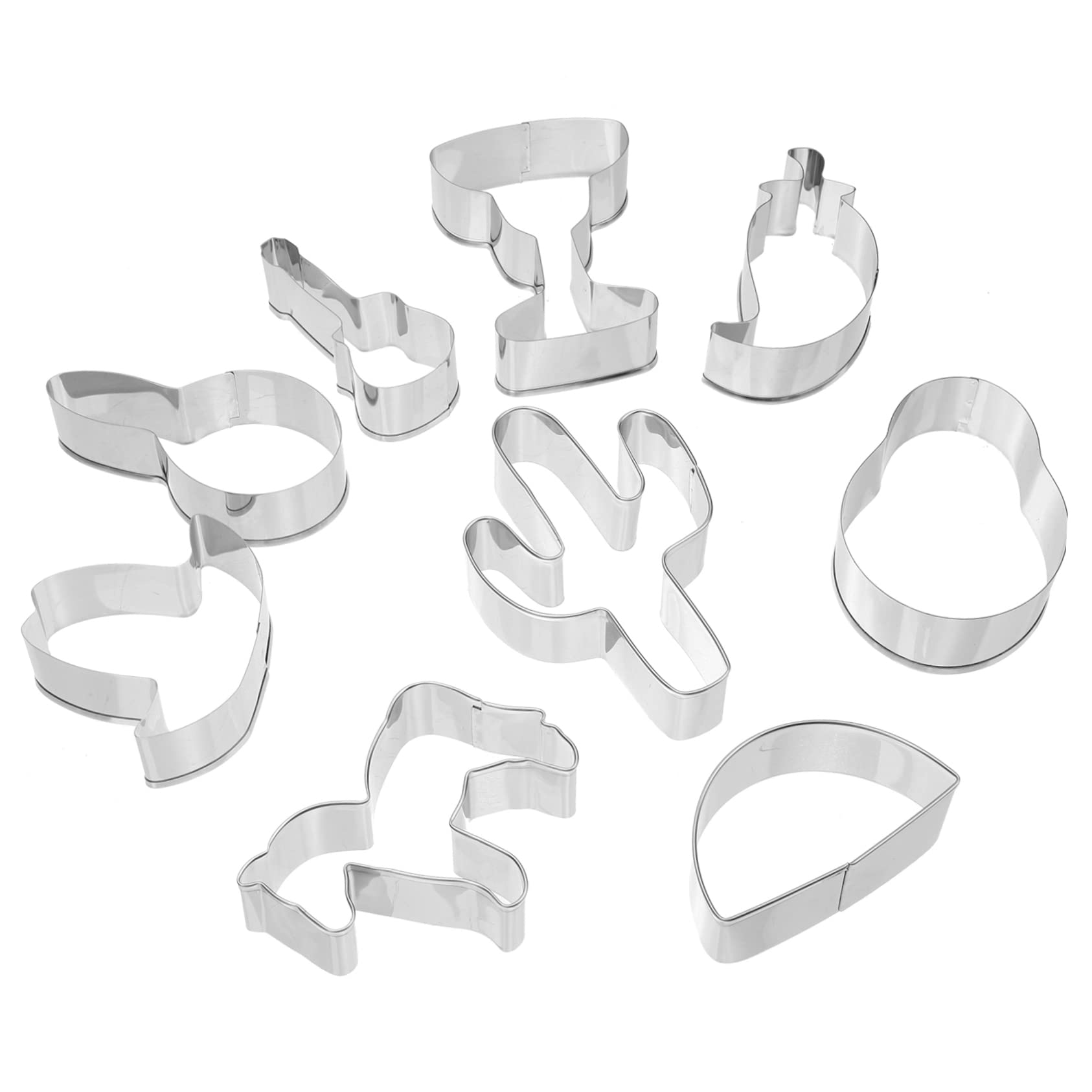 DECHOUS 5 Ensembles Moule À Biscuits Mini Emporte-pièces Décoration Emporte-pièces Pour La Fête Fabricant Coupe-sandwich Tacos Coupe-gâteau Scone Acier Inoxydable 6 Pièces * 5