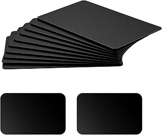 FNANJWQ 20Pcs Blank/Cards, NTAG 215 PVC Cards Blank Easy Convenient Programmable Business Card Chip 504 Bytes Memory Tag Compatible with All Enabled, Black