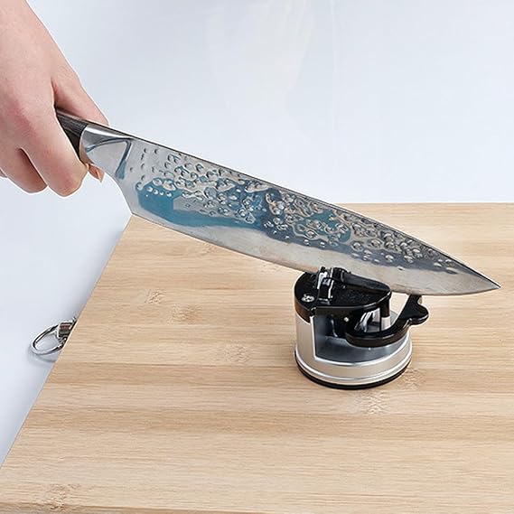 Armo® Knife Sharpener Hands Free Safety Power Grip Kitchen Chef Knife Knives Sharpener Tool