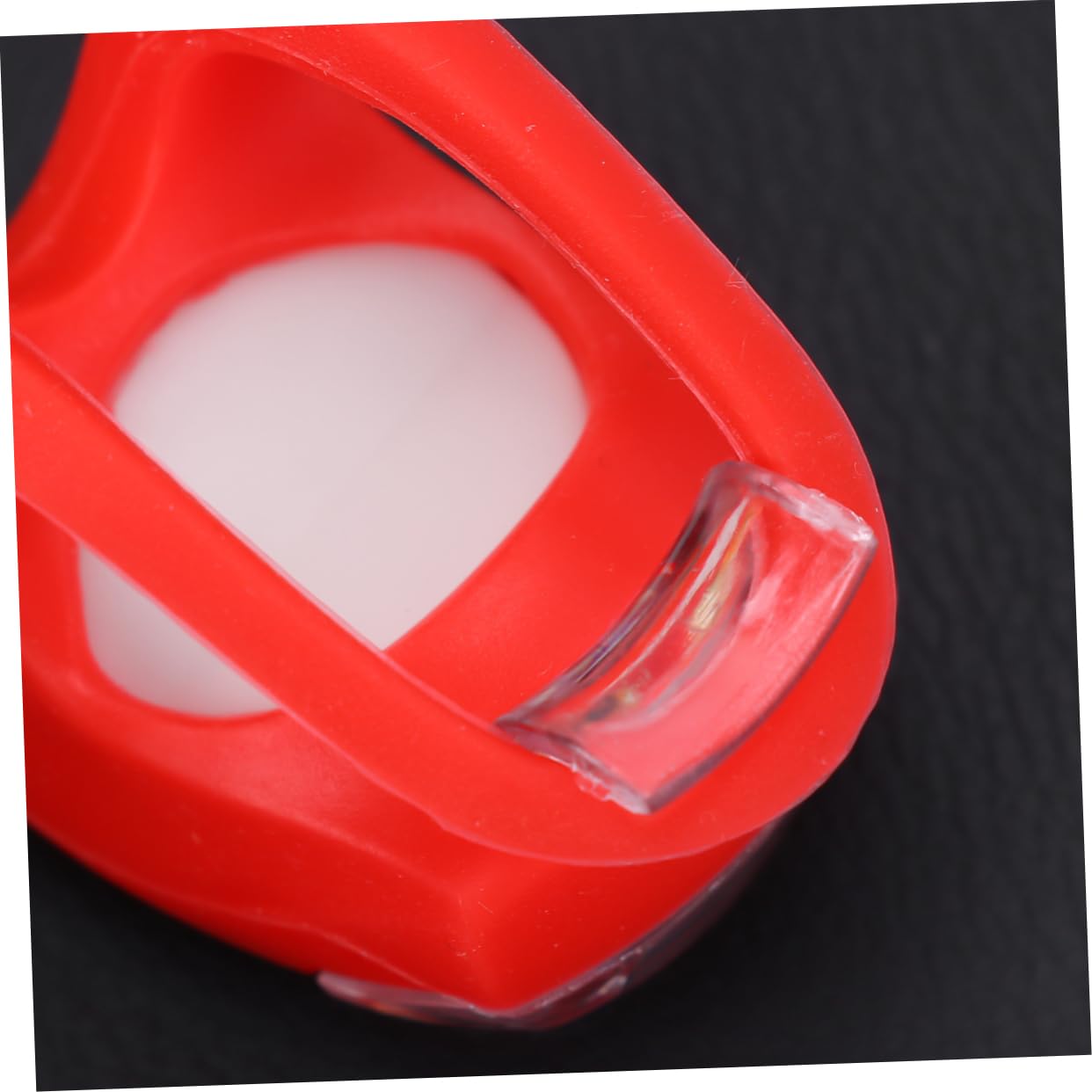 BESPORTBLE 12pezzi per Bicicletta LED Impermeabili di Lampade di Anteriori e Posteriori Silicone Accessori per Ciclismo Notturno Rosso Nero Bianco