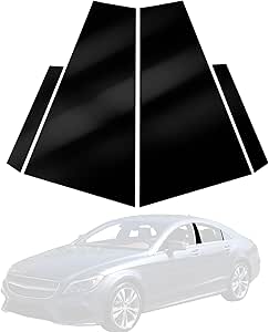 BASIKER Car Door Pillar Posts Trim Compatible with 2012 to