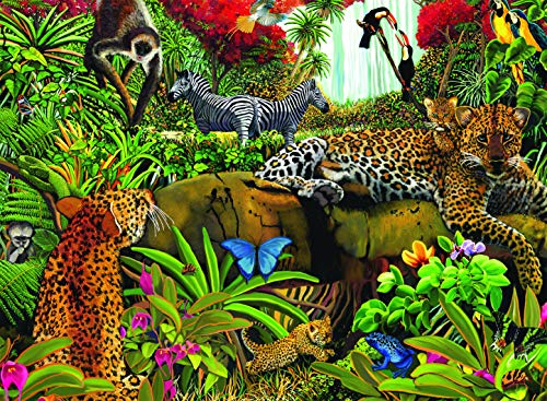 Ravensburger Wild Jungle - 100 Piece Jigsaw Puzzle for Kids – Every Piece is Unique, Pieces Fit Together Perfectly