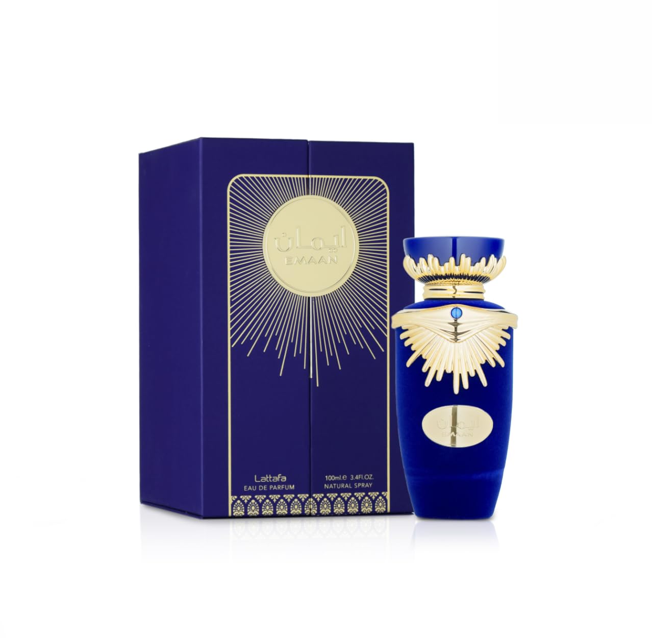 Perfume Emaan Eau de Parfum 100 ml, Perfume Árabe para Mujer de Larga Duración, Incluye Atomizador Recargable 5ML, Fragancia Floral y Oriental con Notas de Bergamota, Tuberosa y Vainilla (Emaan)