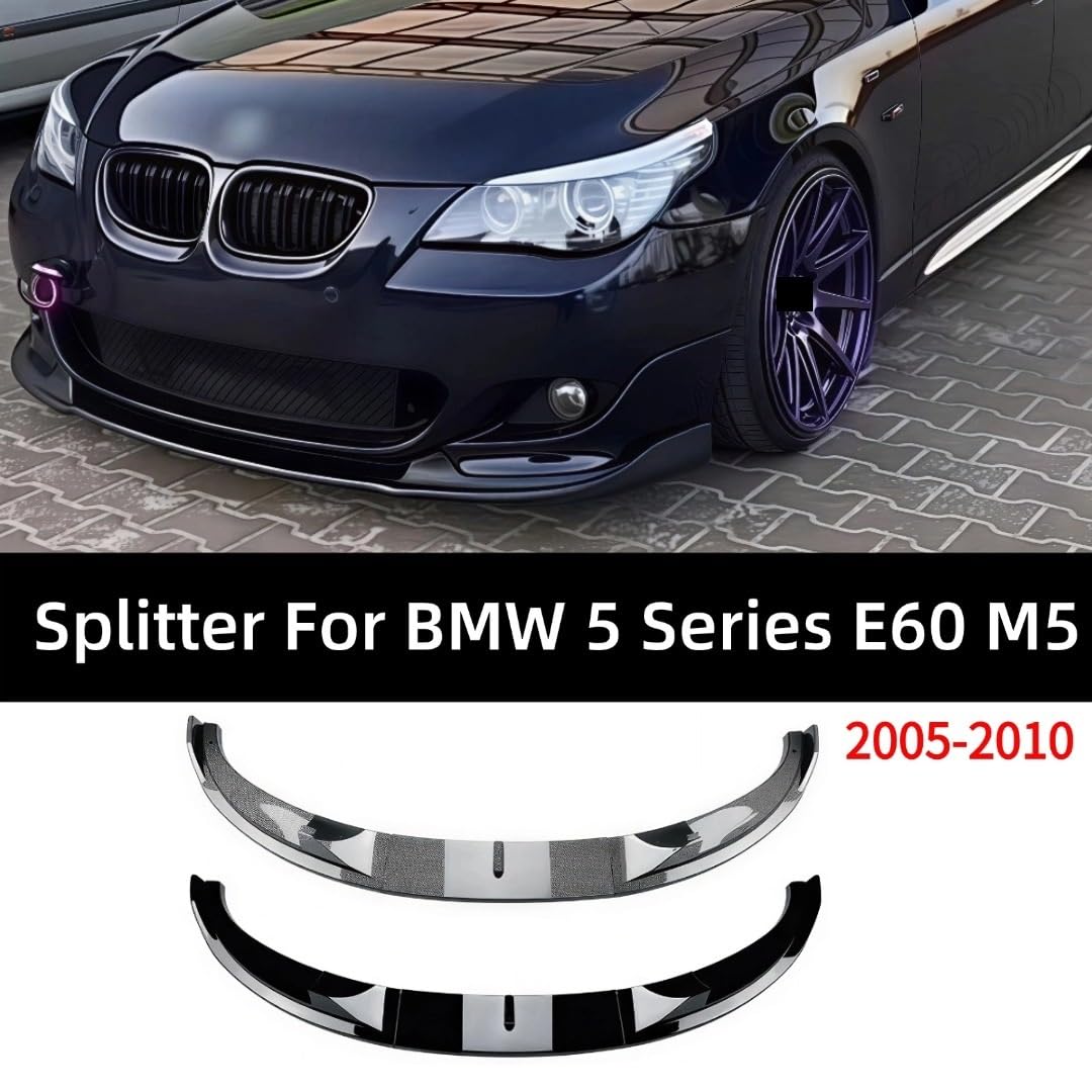 Uniwersalny spoiler Do BMW 5 Series E60/E61 M5 Air Dam | 2005-2010 Deflector Trim Refit Body KitFront Dokładka przedniego zderzaka