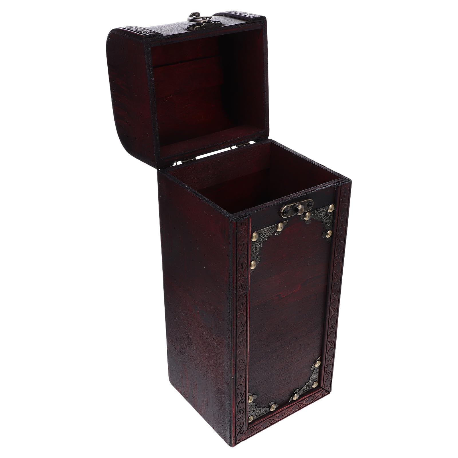 Caja de vino de madera con protección segura y portátil para transportar botellas