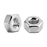 1/4-20 Hex Nuts 100Pcs 304 Stainless Steel 18-8, Full Thread, Hex Drive, Bright Finish by SG TZH