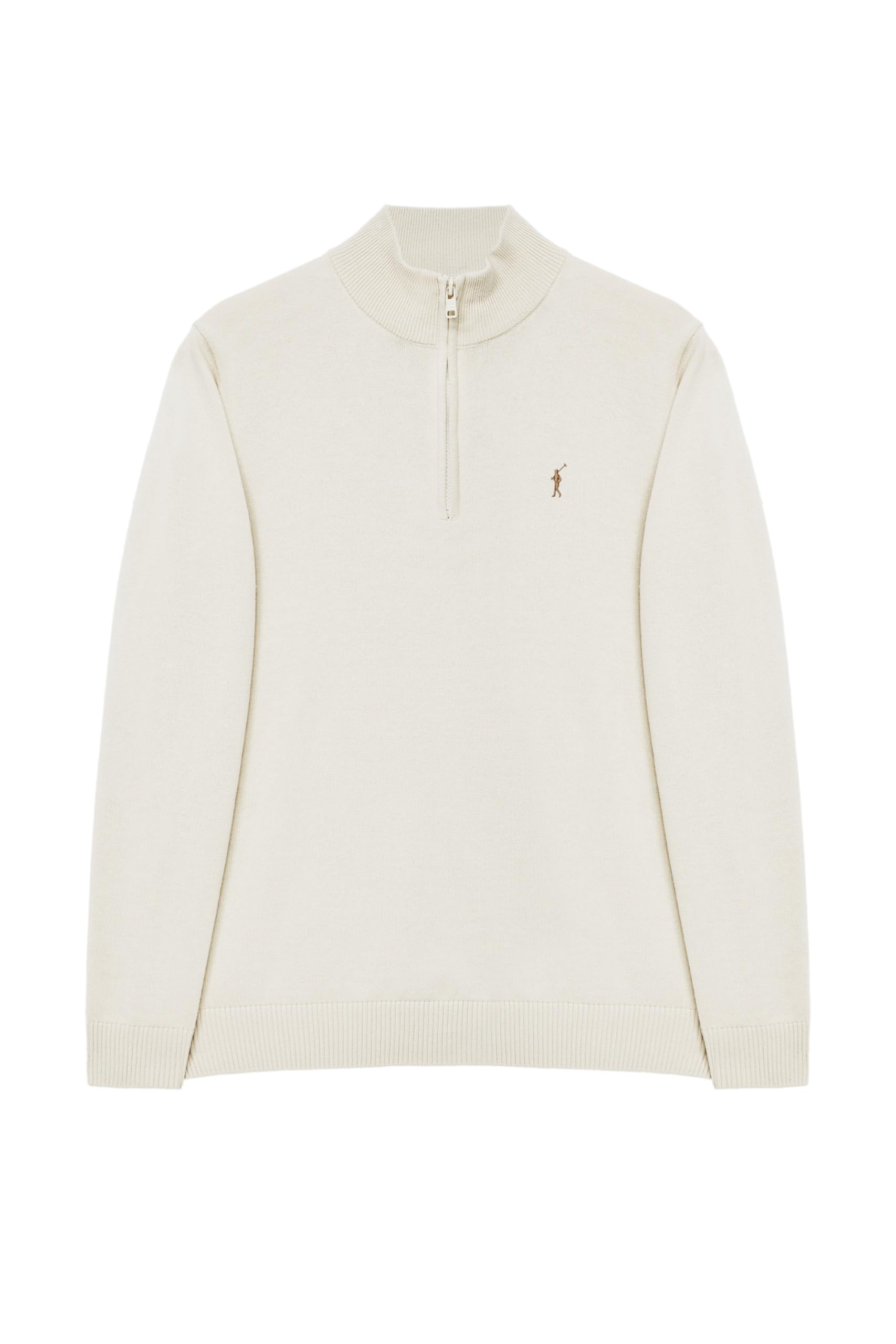 Polo Club Maglione Uomo Maniche Lunghe Maglioni con Cerniera sul Collo Pullover 100% Cotone