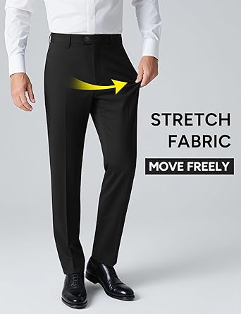 Men's Stretch Slim Fit 6-Piece Suit Set with Blazer, Vest, Pants, Bow Tie, Necktie and Pocket Square