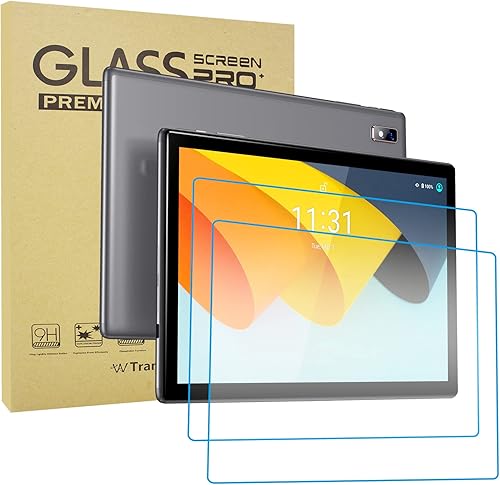 Transwon Protector de pantalla de vidrio templado para BYYBUO SmartPad A10_LA10 Tablet 10.1 pulgadas, para BYBUO SmartPad T10 Pro TabletSmartPad T10