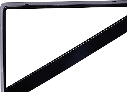 Miniatura 3 de Paquete de 12 soportes de estante resistentes de 18 pulgadas, soporte de pared grueso para estantes de almacenamiento flotantes de garaje, acero