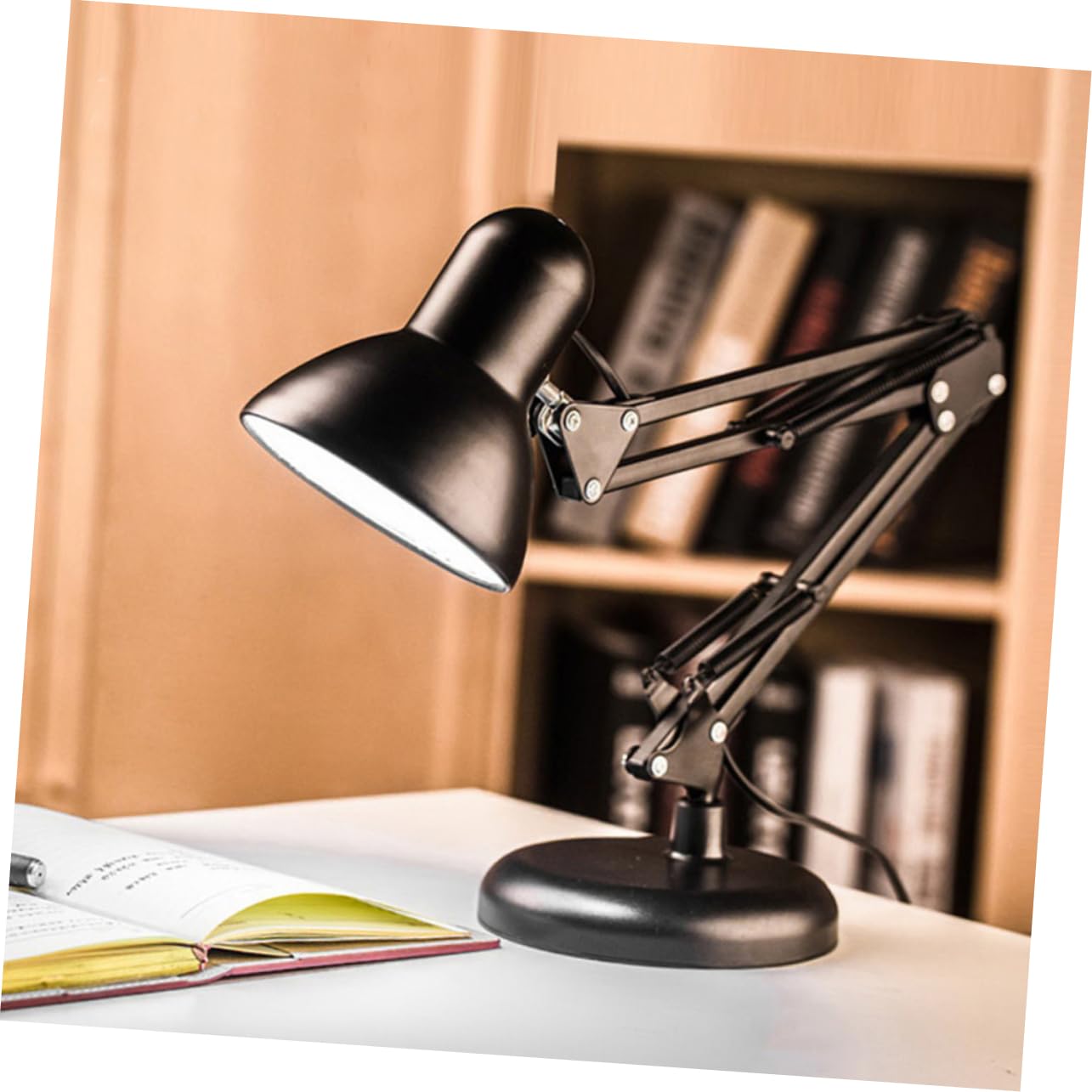 Lámpara De Mesa LED Iruna Regulable - Negra, Metal, 26.5 Cm, 3W, Ideal Para Salón, Comedor O Dormitorio