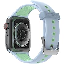 OtterBox All Day Cinturino per Apple Watch 44, 45, 46mm, morbido al tatto e resistente all’usura, cinturino in Silicone per Apple Watch, Blu, Verde