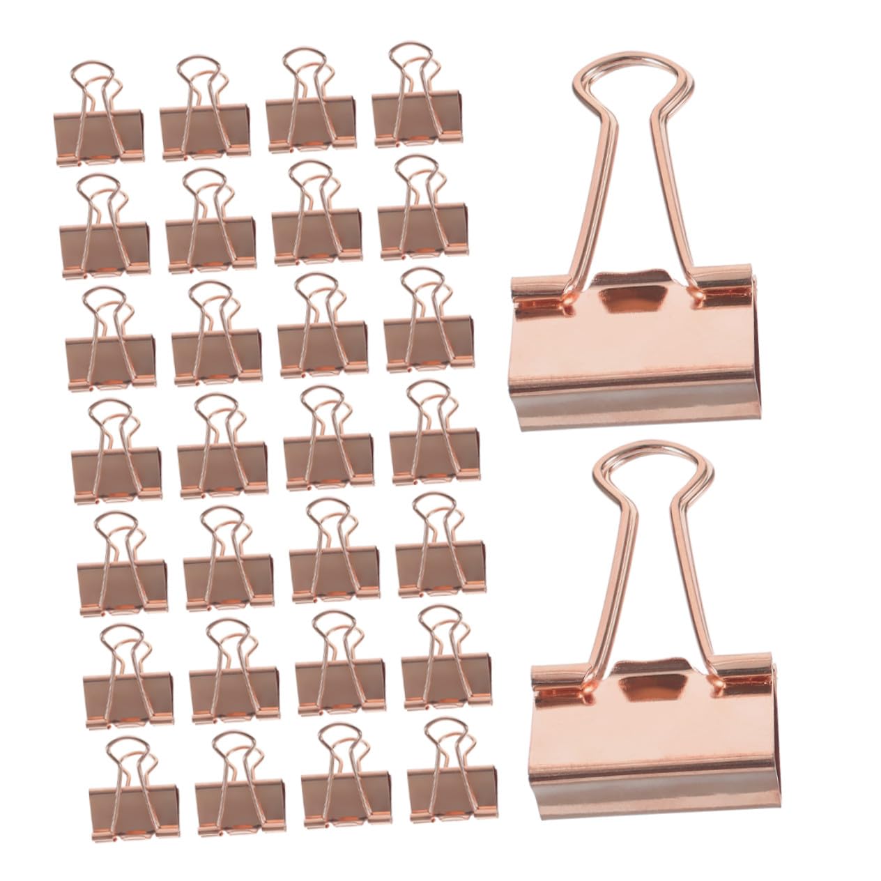 PLAFOPE 100 Pezzi Clip in Metallo Oro Rosa Fermagli Piccoli per Ufficio Scuola e Journaling Morsetti Eleganti per Documenti e Organizer Portatili