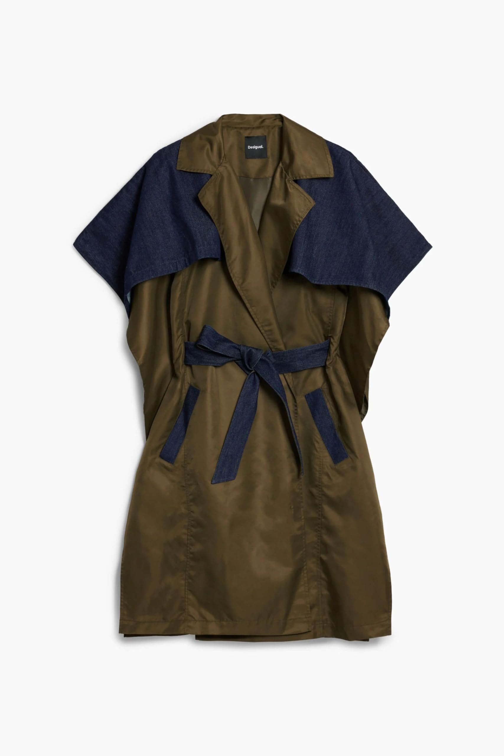 Desigual PONCHO_NEW TRENCHY, 4002 KHAKI, U