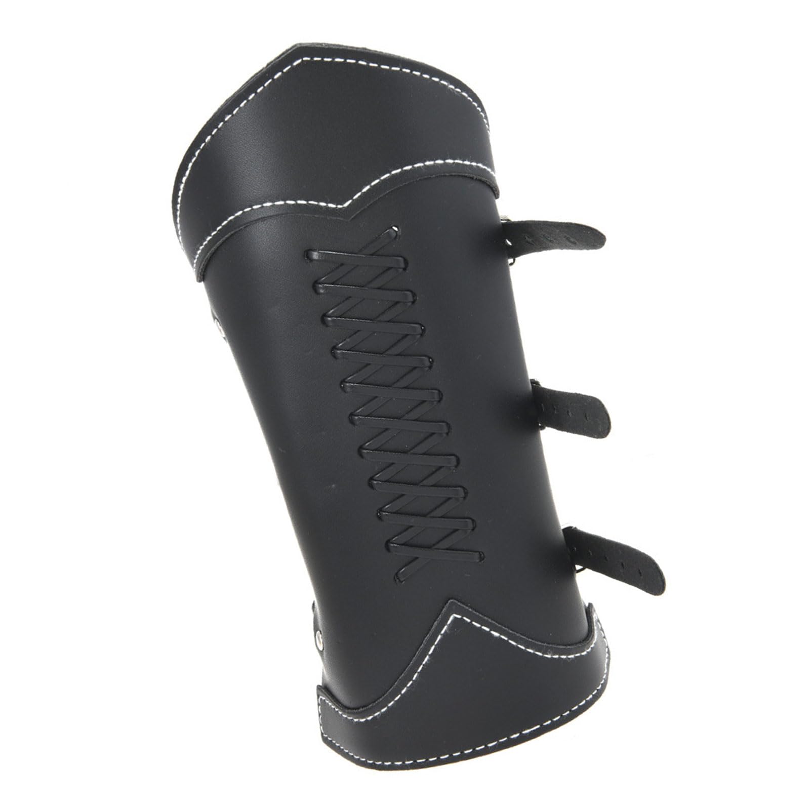YUXITA Adjustable Rock Leather Arm Protector With Embellished Design For Wrist And Stylish Defense