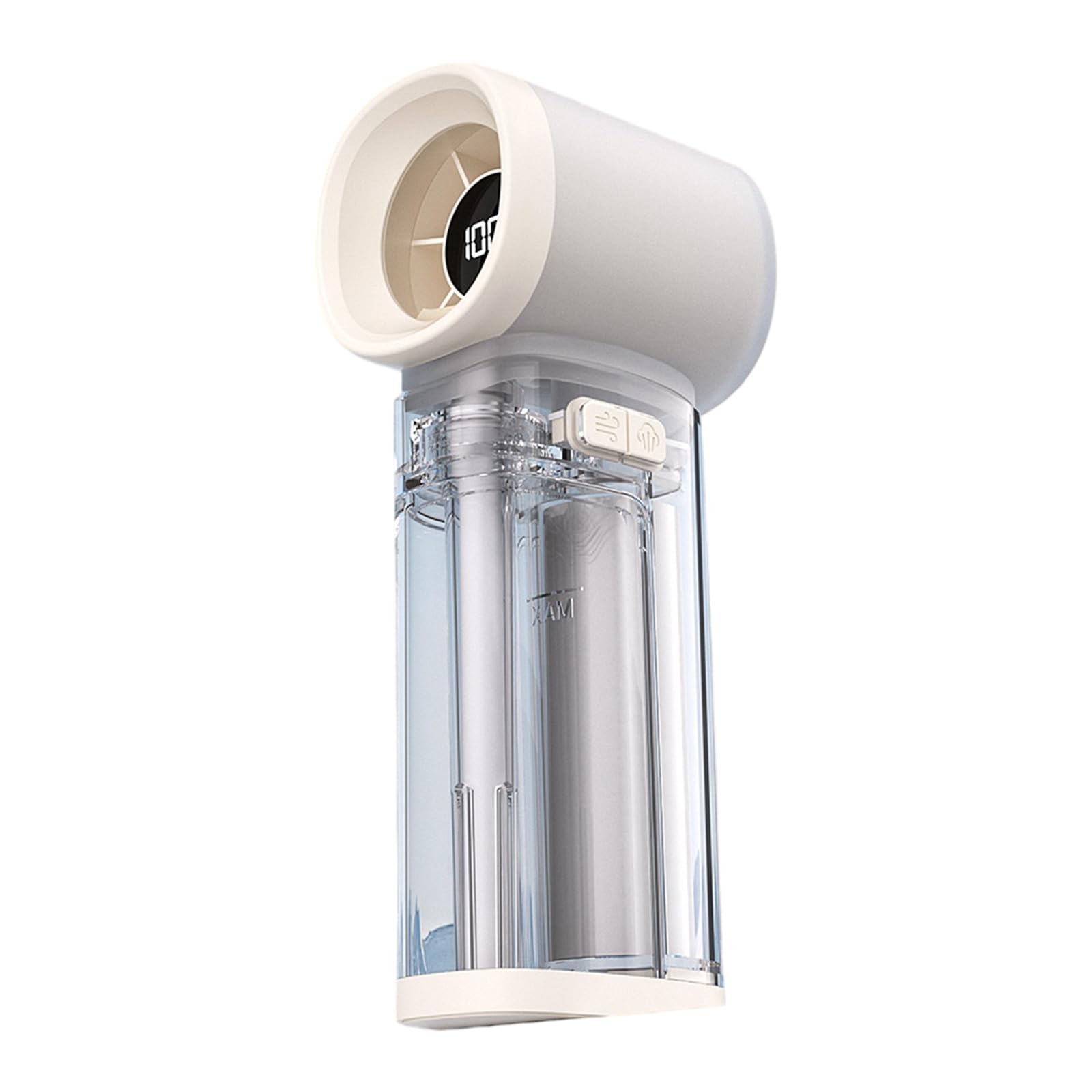 Jazuaiao Tiny Tabletop Evaporative Unit 8W Quiet Construction with Bioenergy Display for Workstation Area Quiet Cooling Fan