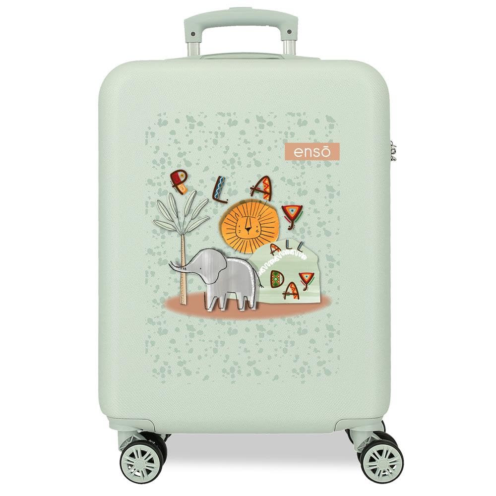 Enso Play All Day Walizka kabinowa, ZIELONY, 55cm x 38cm x 20cm, Walizka kabinowa