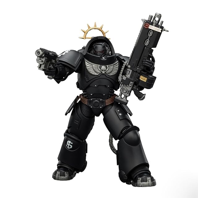 Foto 4 de 6 de JOYTOY Warhammer - Figura de acción 40K 1/18, edición de juego, manos de hierro, intercesor pesado con rifle…