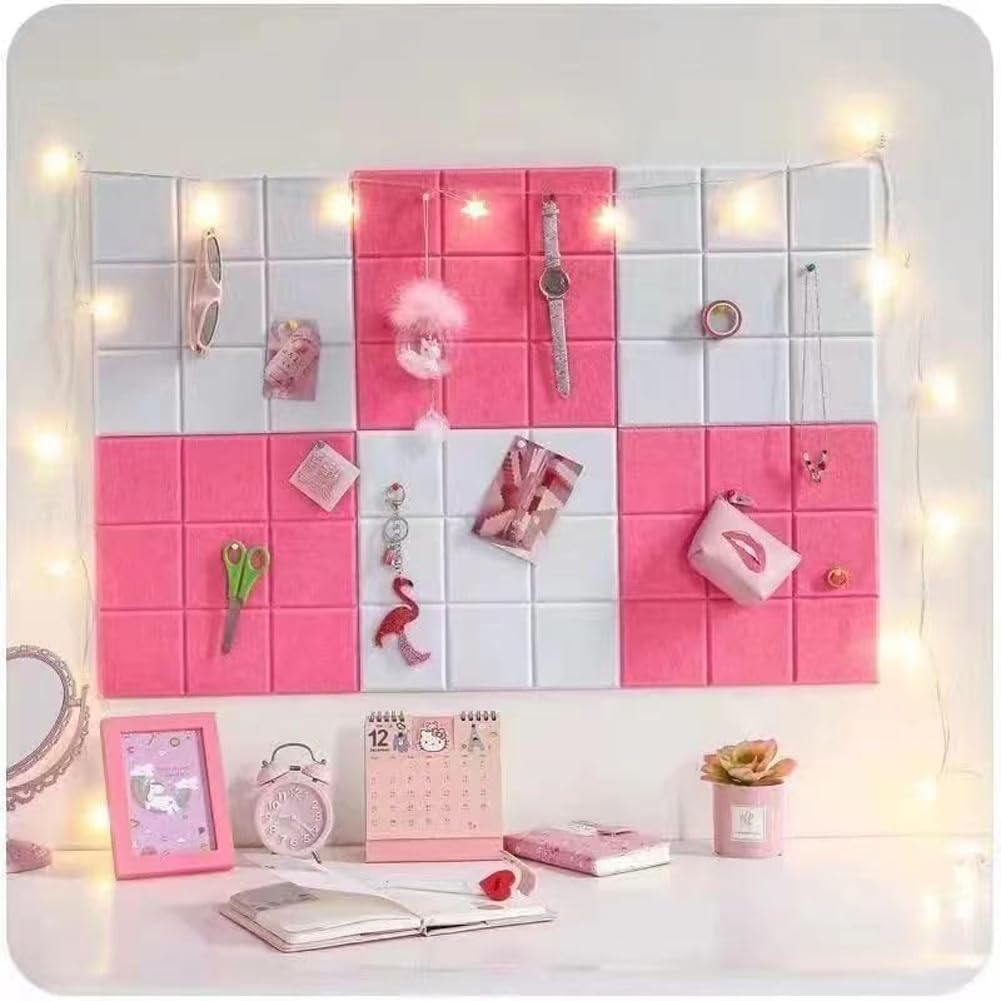 8-teiliges Set aus Kork-Filz-Pinnwänden, Memo-Boards, Pinnwänden für die Wand, Sichttafeln für Fotos, Bürowanddekoration