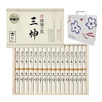 揖保乃糸　三神 Amazon.co.jp: 揖保乃糸 三神 一年熟成古もの 50g×16束【手提げ紙袋付