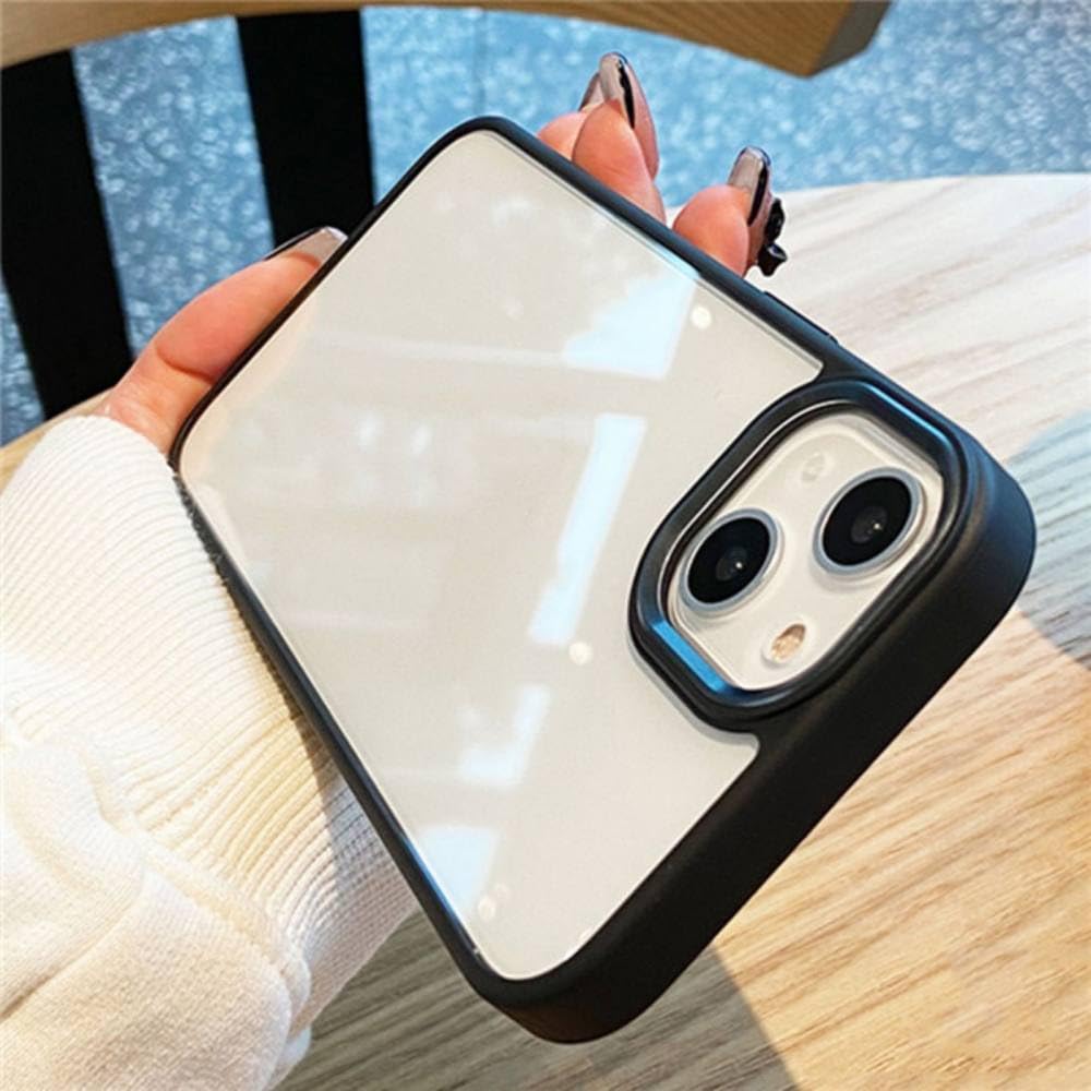 Coque de protection en métal de luxe pour iPhone 14 Plus antichoc noir - 7