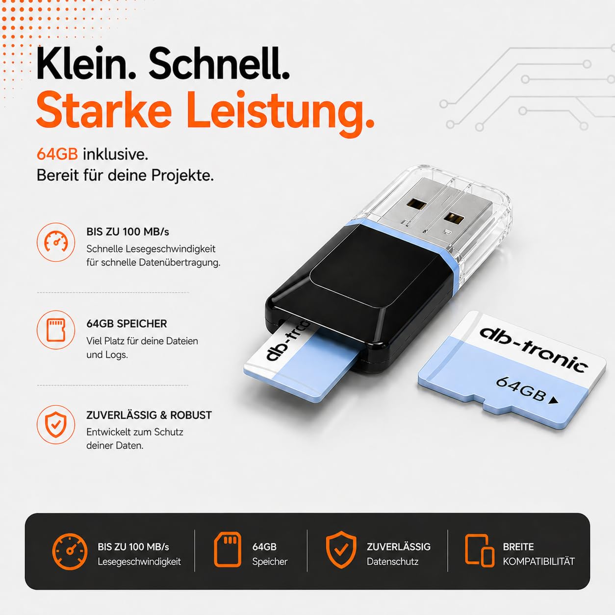 Flipper Zero Set | Flipper Zero | 64GB Speicherkarte | USB-Kartenleser