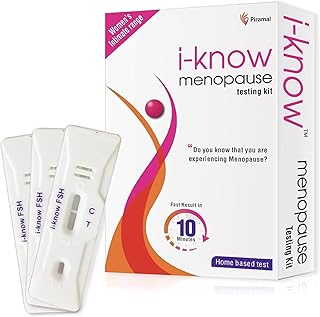 lazy Menopause testing kit | For women facing menopause symptoms like hot flashes, night sweats, mood swings | Simple home based urine test |Pack of 3 strips