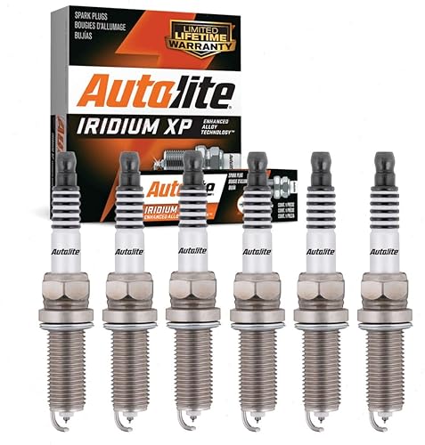 Bujías Autolite Iridium XP de 6 piezas compatibles con Nissan 370Z 3.7L V6 2009-2019