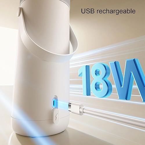 Miniatura 8 de Jectse Hervidor eléctrico portátil de acero inoxidable de 11.8 fl oz USB de 10 minutos de ebullición rápida inalámbrica para té y café, pequeña