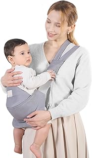 Tragetuch Kleinkind Hüfttrage, Ergonomischer Tragehilfe für Babys von 3 bis 36 Monaten, Kleinkinder bis 15kg