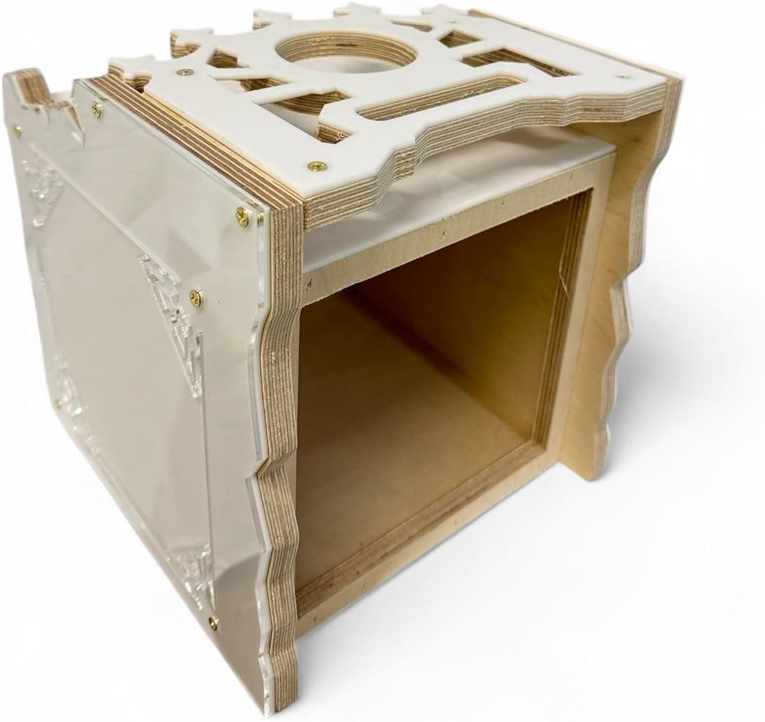 Radio Box for for 1,2,3,4,5,6,7,8, & 9 Equalizer and 1 Radio- Acrylic (White, 5EQ)