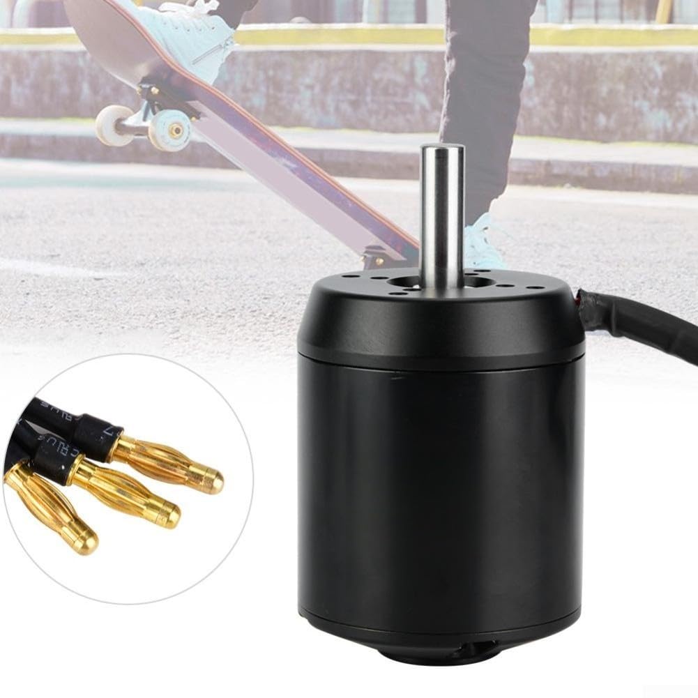 6384 Motore Brushless Sensorless per Veicoli Elettrici, 24-36V Alte Prestazioni, Albero 10mm, Finitura Lega Argento (Effetto Hall)