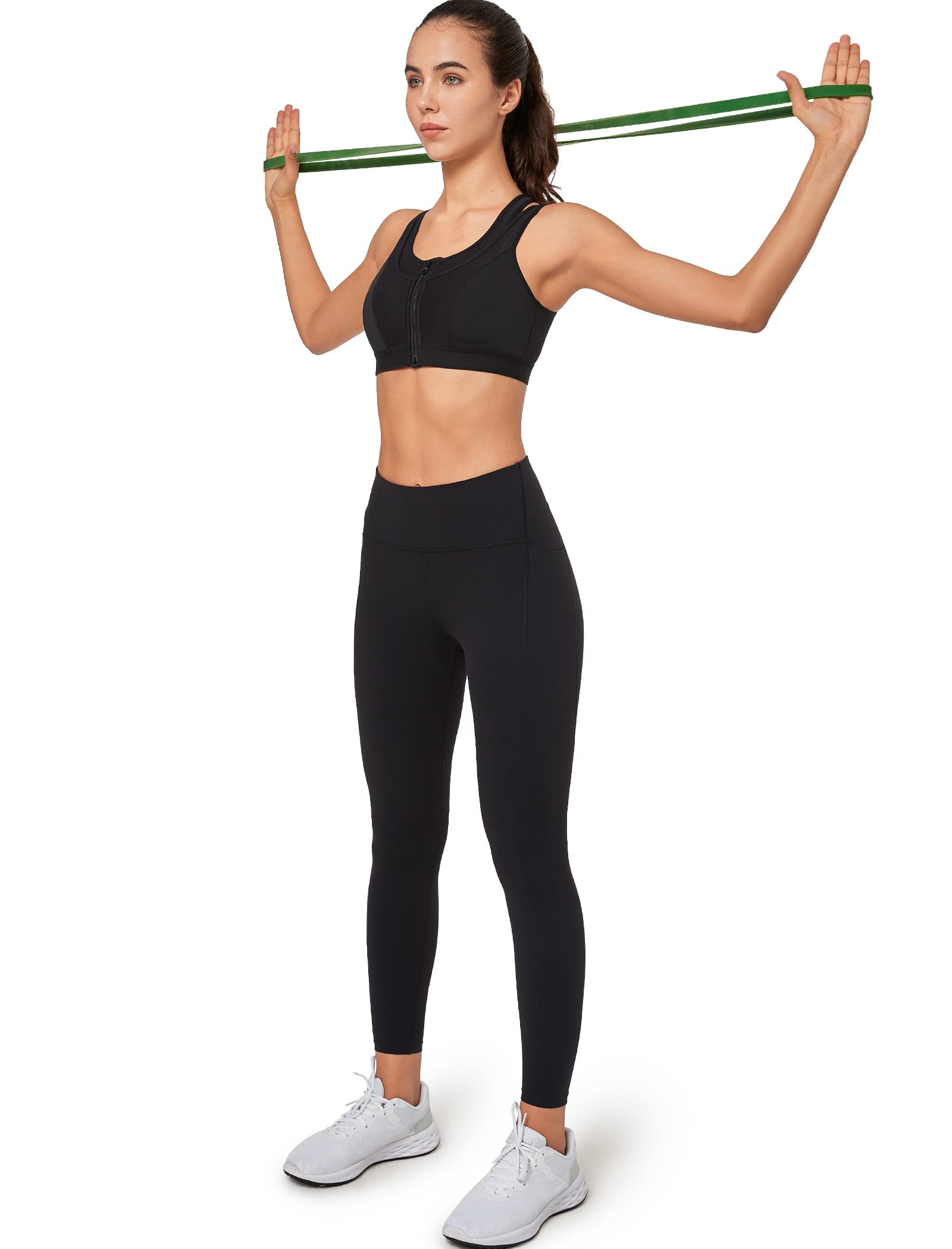 Yvette High Impact Women Sports Bra Front Closure Double Deck Mesh