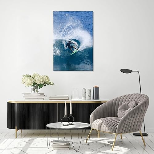 Miniatura 7 de Póster retro de Hawaii Surfing Fun para verano, playa tropical, arte de pared, olas del océano azul, surfista, deportes acuáticos, tablas de surf,