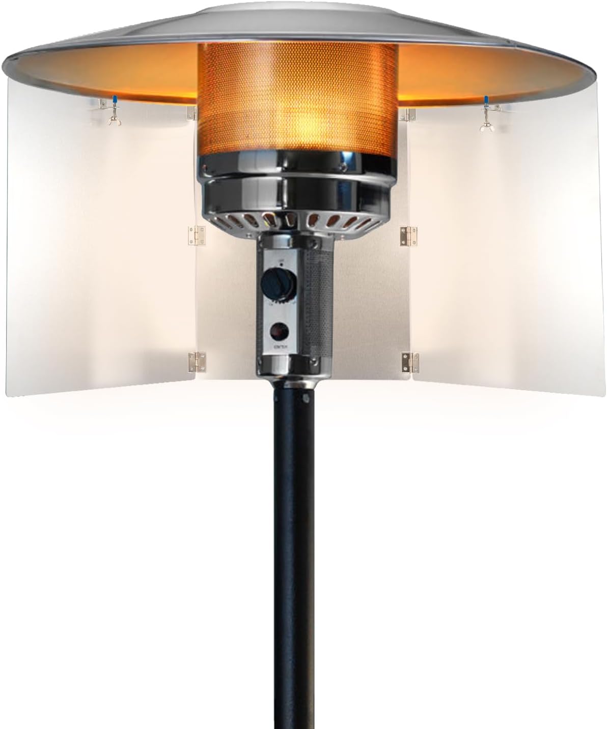 Patio Heater Reflector Shield 35 x 15 Inches Propane Heater