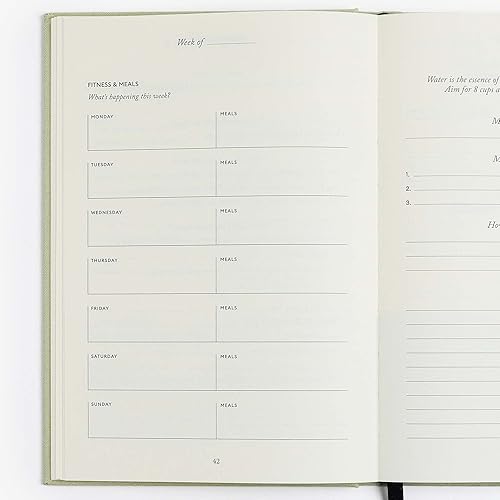 Miniatura 9 de Intelligent Change Five Minute Journal Health & Fitness Edition para mujeres y hombres, planificador de registro de bienestar con rastreador de