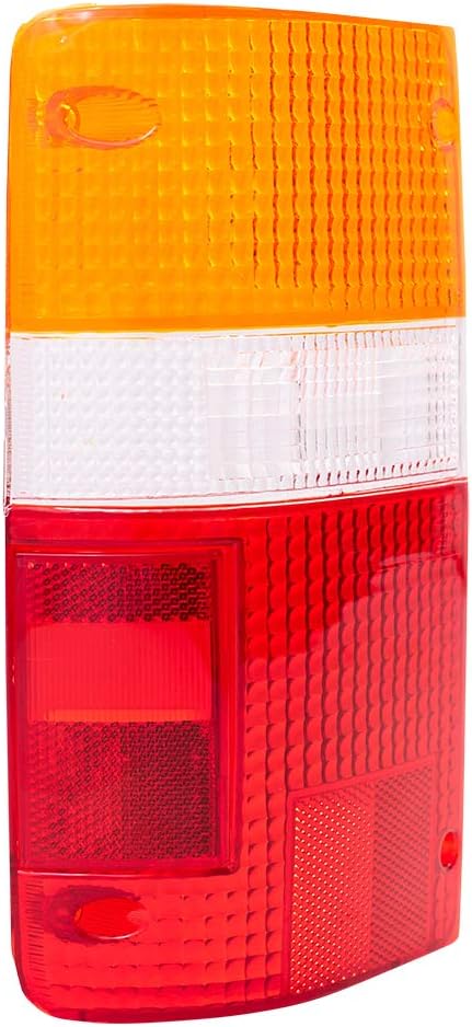 Brock Replacement Drivers Taillight Tail Lamp Lens Compatible with 89-95 Pickup Truck 8155189166